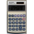 Sharp 8-Digit Dual Powered Slant Display Calculator
